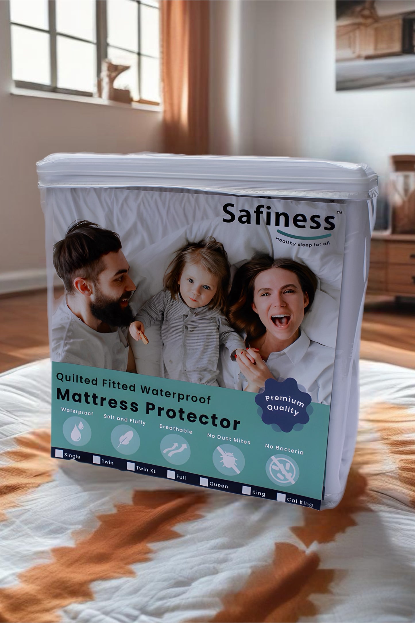 Quilted Fitted Waterproof Mattress Protector