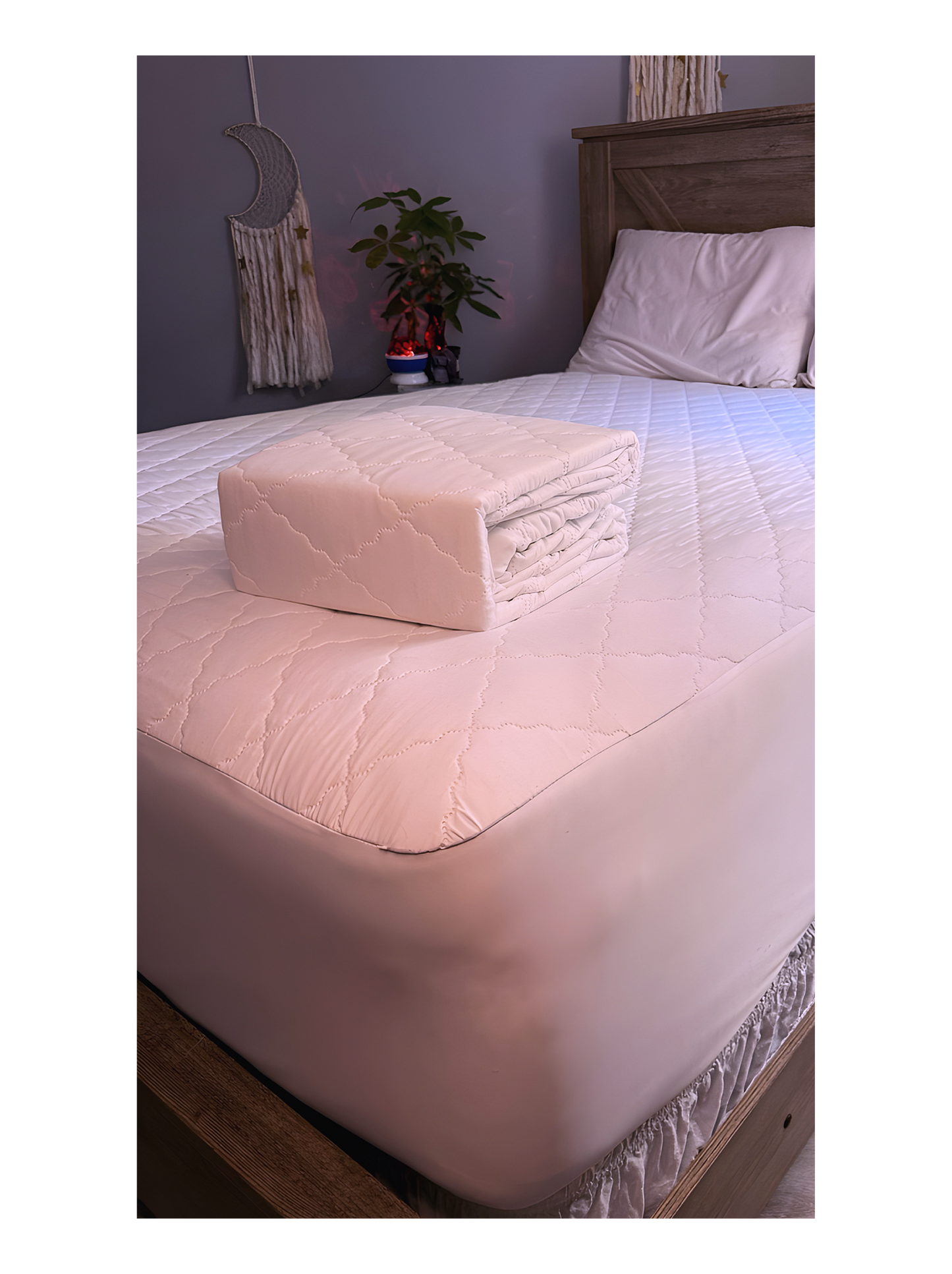 Quilted Waterproof Mattress Protector Queen - Noiseless Breathable Fitted Cover, Deep Pocket Hotel-Grade Bed Protection